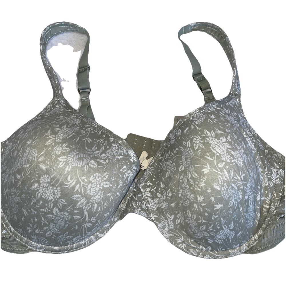 Lucky Brand Women’s Green Floral Bra Size 42C Underwire Padded